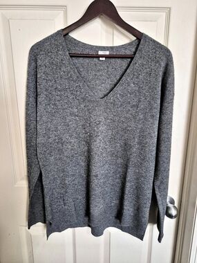 Halogen Cashmere Gray Sweater Size Large